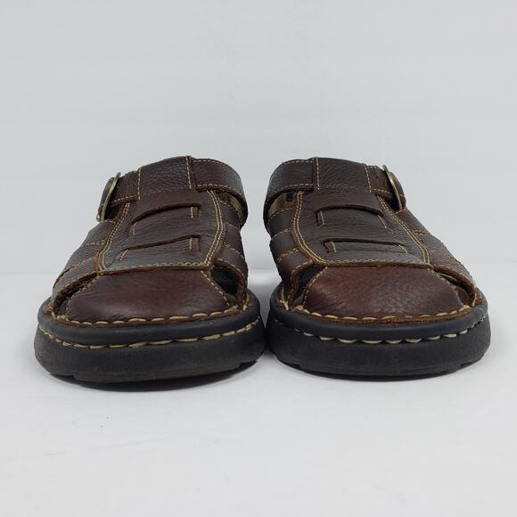 Earth Shoe Bjork II Mens Size 9 Brown Leather Casual Strappy Fisherman Sandals main image 4